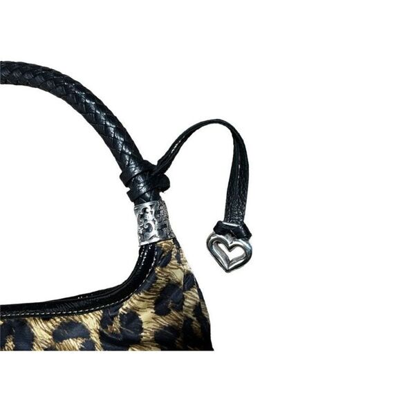 Brighton Jillian Leopard Print Soft Hobo Purse with Matching Eyeglass Case - Picture 5 of 11